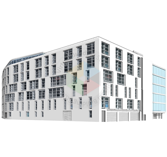 Scan to BIM conversion for educational institute — point cloud and model