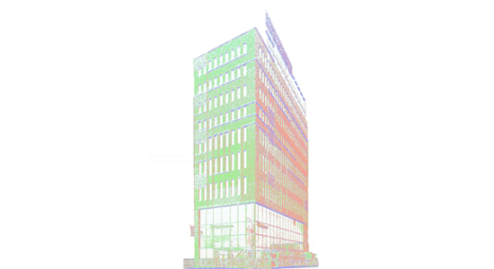 Raw point cloud scan input — Arizona residential apartment