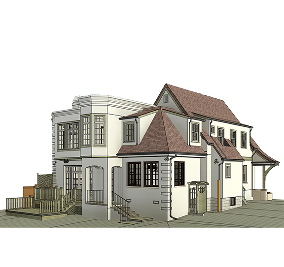 Residential house scan to BIM model